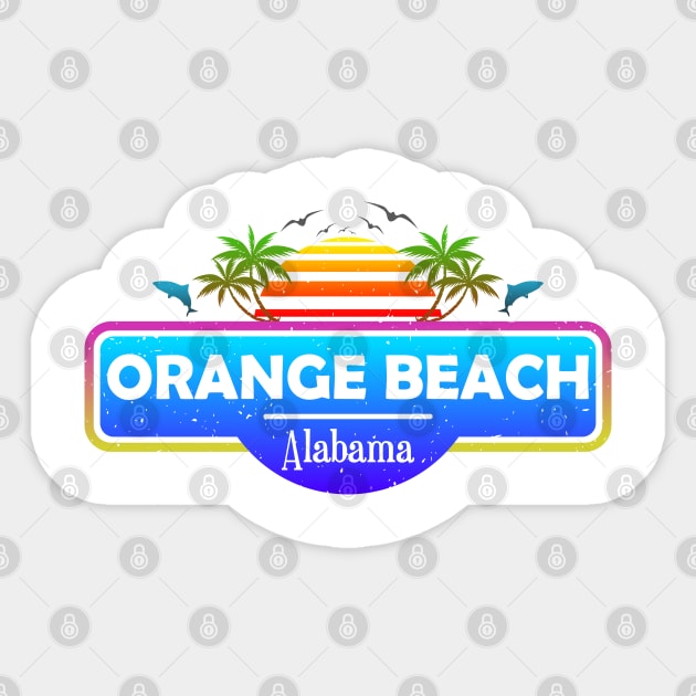 Orange Beach Alabama, Palm Trees Sunset Summer Sticker by Jahmar Anderson